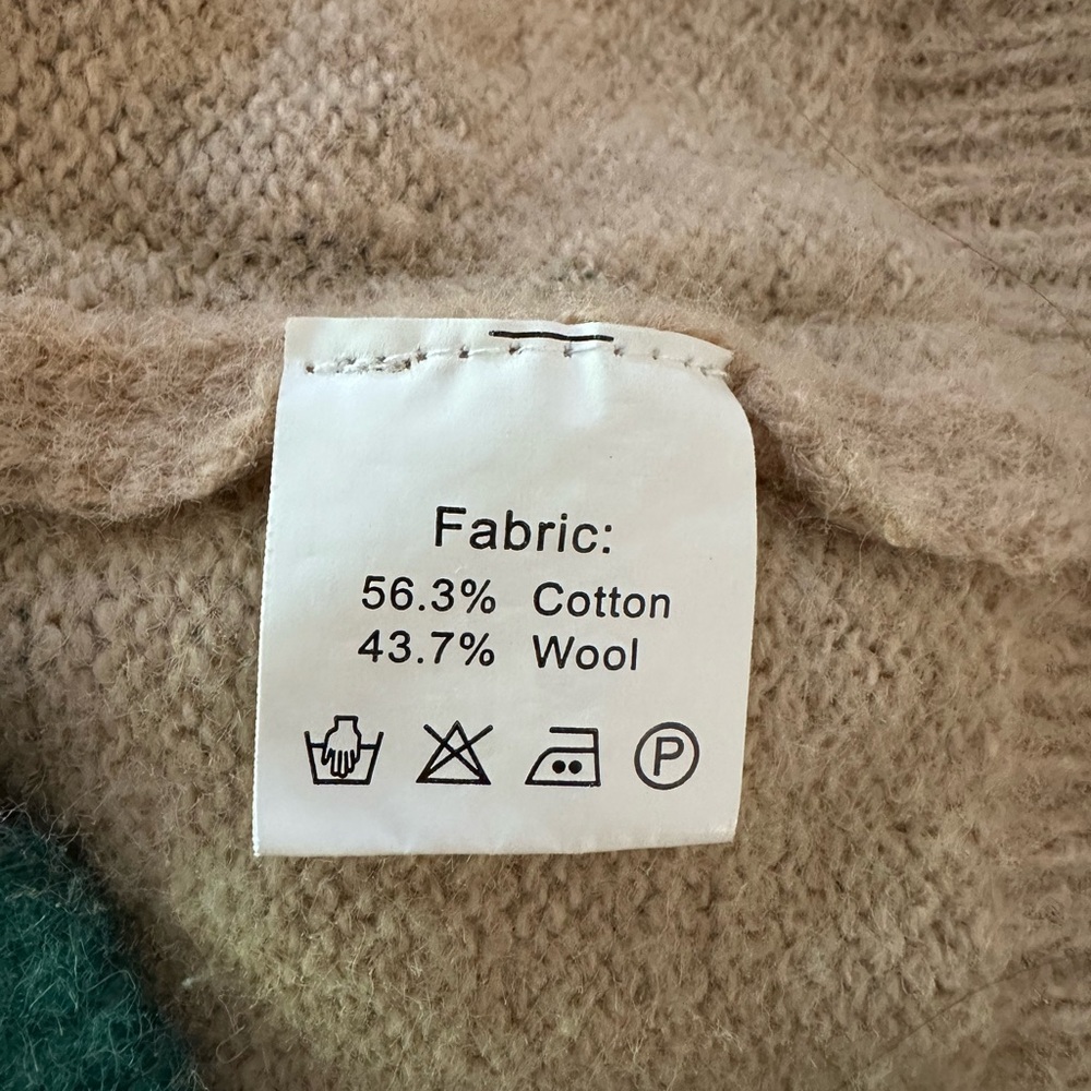 Calvin Klein Tan Wool Pea Coat with Classic Design size 8 - Picture 7 of 7